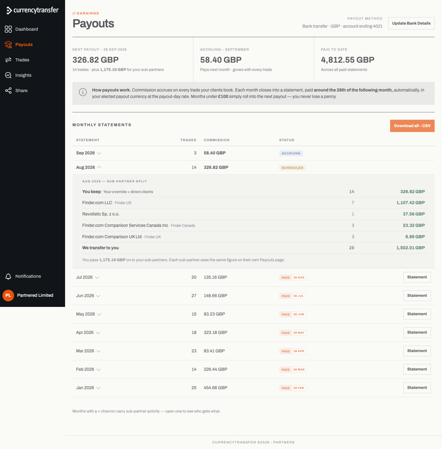 Variant A screenshot